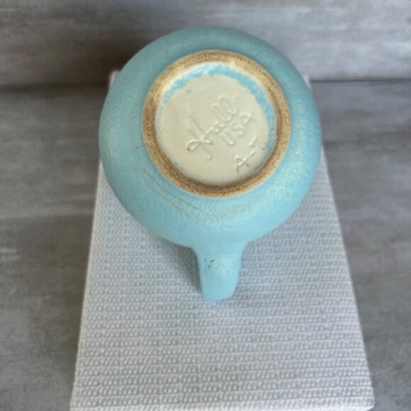 Hull Matte Light Blue Mini Pitcher Creamer Vintage USA A-7 4.25" - Picture 4 of 5